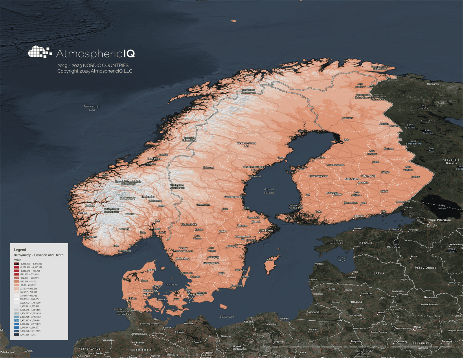 Bathymetry - Elevation and Depth